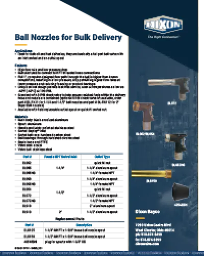 Ball Nozzles for Bulk Delivery