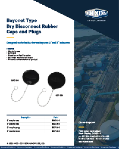 Bayonet Rubber Caps and Plugs