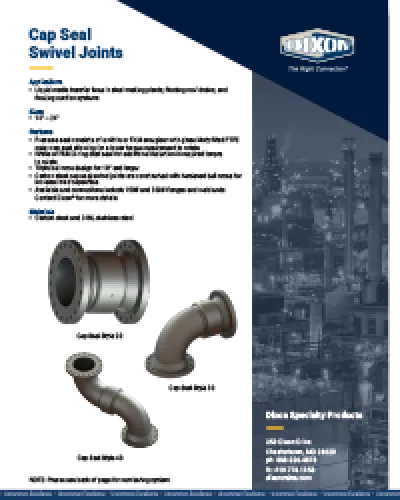 Cap Seal Swivel Joints