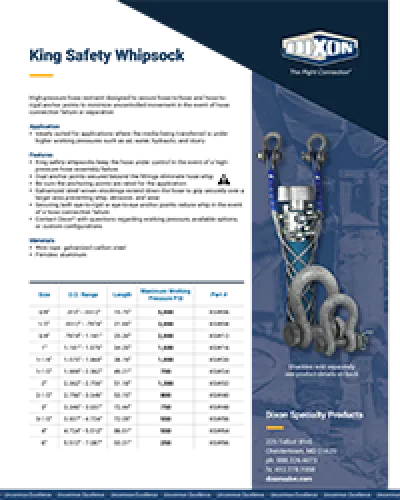 King Safety Whipsock with Shackles