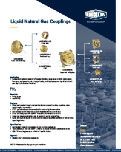 Liquid Natural Gas Couplings