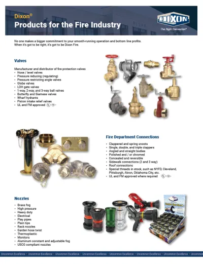 Products for the Fire Industry
