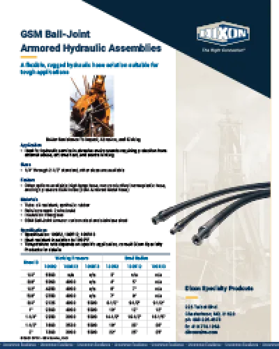 GSM Ball-Joint Armored Hydraulic Assemblies