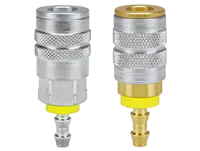 F-Series Pneumatic Manual Push-Loc Hose Barb Coupler