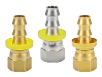 Female 37° JIC Swivel x Push-on Hose Barb