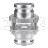 Cam & Groove In-Line Sight Glass Adapter x Adapter