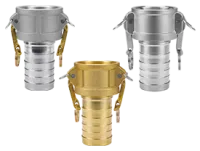 Global Crimp Style Cam & Groove Type C Coupler x Hose Shank