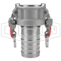 Vent-Lock® Safety EZ Boss-Lock Cam & Groove Type C Coupler x Hose Shank
