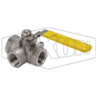 3-way Stainless Steel Diverting Ball Valve