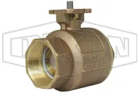 2 Piece Industrial Brass Ball Valve