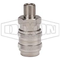 BR-Series Pneumatic Male Threaded Coupler