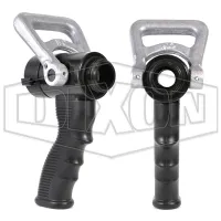 ball shutoff nozzle with pistol grip