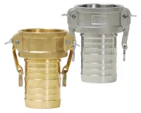 Global Crimp Style Cam & Groove Type C Coupler x Hose Shank