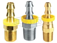 Male NPTF x push on hose barb