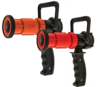 Polycarbonate ball shutoff nozzles