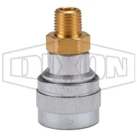 SHD-Series Schrader Pneumatic Male Threaded Coupler