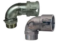 cam and groove type B 90deg elbow coupler x male thread