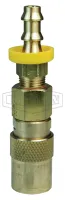 CM-Series Industrial Mold Valved Coupler Push-Loc Barb