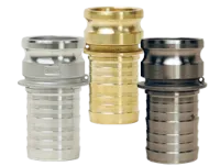 Global Crimp Style Cam & Groove Type E Adapter x Hose Shank