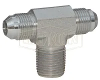 Male 37° Flare x Male NPTF Branch Tee