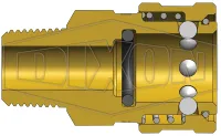 e series straight through coupler CAD model