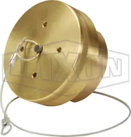 fixed end coupling with cap and retaining cable npt thread