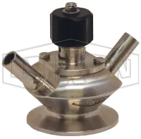 3A Sample Valve Dual Port with Manual Handwheel