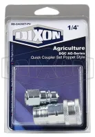 AG-series poppet coupler and plug set