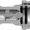 h series coupler_4hf4_cutaway cad model