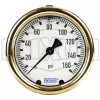 Brass Liquid Filled Center Back Mount Gauge