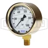 Brass Liquid Filled Lower Mount Gauge
