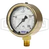Brass Liquid Filled Lower Mount Gauge
