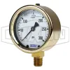 Brass Liquid Filled Lower Mount Gauge