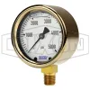 Brass Liquid Filled Lower Mount Gauge