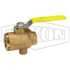Bronze Ball Valve with NPT Tap for Drain