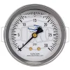 Liquid Filled Center Back Mount Stainless Case Gauge