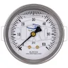 Liquid Filled Center Back Mount Stainless Case Gauge