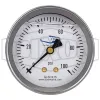 Liquid Filled Center Back Mount Stainless Case Gauge