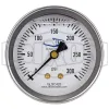 Liquid Filled Center Back Mount Stainless Case Gauge