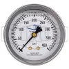 Liquid Filled Center Back Mount Stainless Case Gauge