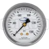 Liquid Filled Center Back Mount Stainless Case Gauge
