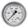 Liquid Filled Center Back Mount Stainless Case Gauge