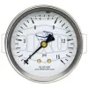 Liquid Filled Center Back Mount Stainless Case Gauge