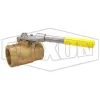 "Deadman" Spring Return Handle Brass Ball Valve