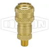 D-Series Pneumatic Automatic Male Threaded Coupler