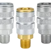 F-Series Pneumatic Manual Male Threaded Coupler