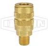 F-Series Pneumatic Manual Male Threaded Coupler
