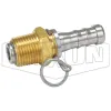 Straight Swivel x Hose Shank Connector for Spray Gun
