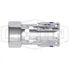 HTZ-Series Correct Connect® Flush Face Female Threaded Coupler CAD