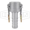 Global Crimp Style Cam & Groove Type C Coupler x Hose Shank